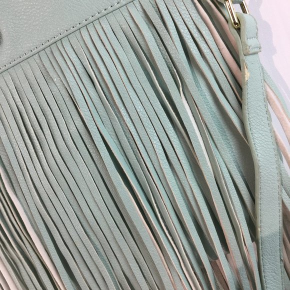 Steve Madden fringe boho chain satchel bag - Picture 3 of 7